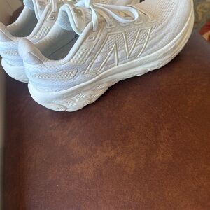 New Balance Womens running sneakers.  White.  Size 7.5.  Very good condition.